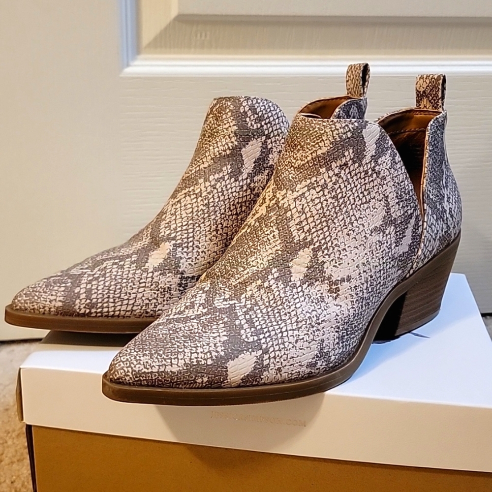 Faux Snake booties